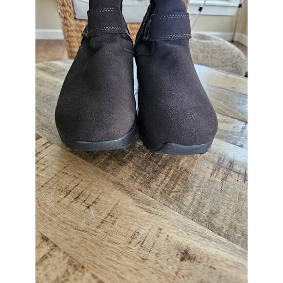 Skechers Shape Up Boot Women Sz 9 Nubuck Suede Leather Fleece Line NWOB Brown - Picture 9 of 13
